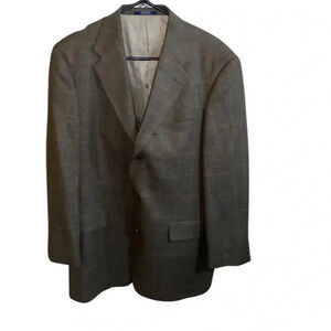 Ted Baker London Exclusively for Nordstrom Brown Windowpane Sports Coat Size 40R